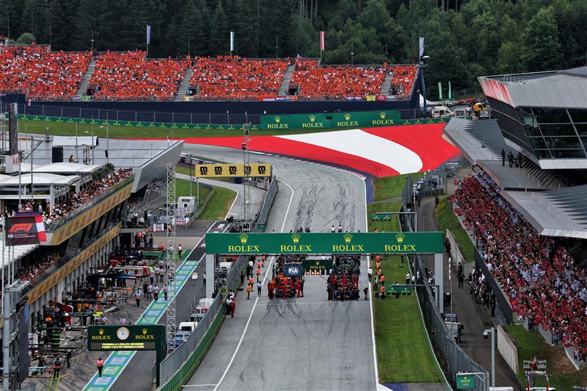 Start-Ziel Grandstand